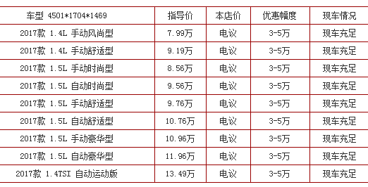 新款捷达手动价格多少 北京大众捷达促销